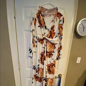 Pink blush maternity dress